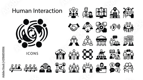 Human Interaction Icons Set