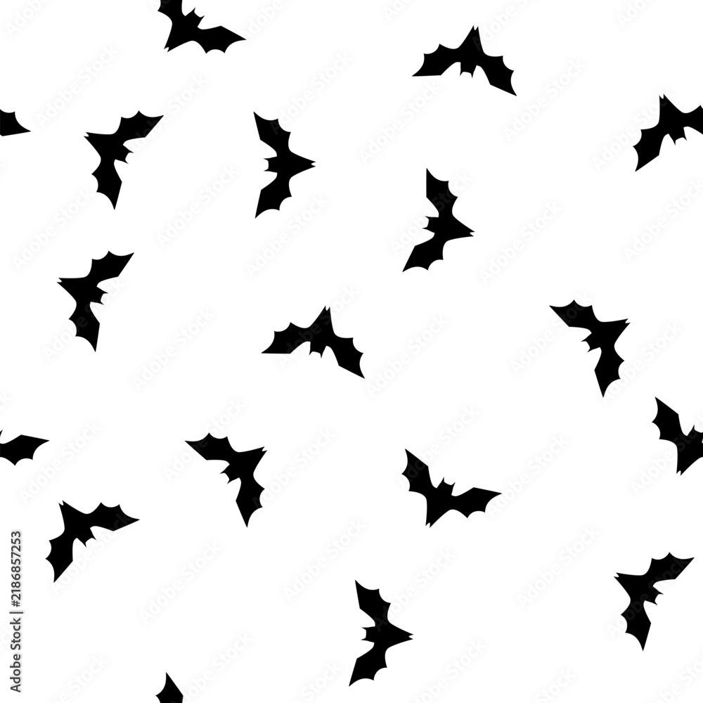Fototapeta premium pattern spooky bat halloween cartoon. costume vampire, haunted eerie, wings darkness spooky bat halloween sign vector
