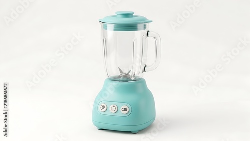 Retro Style Blender on White Background