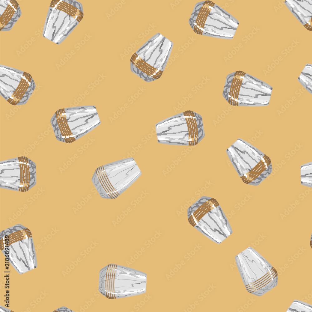 Obraz premium seamless pattern table marble vase cartoon. table marble vase sign vector