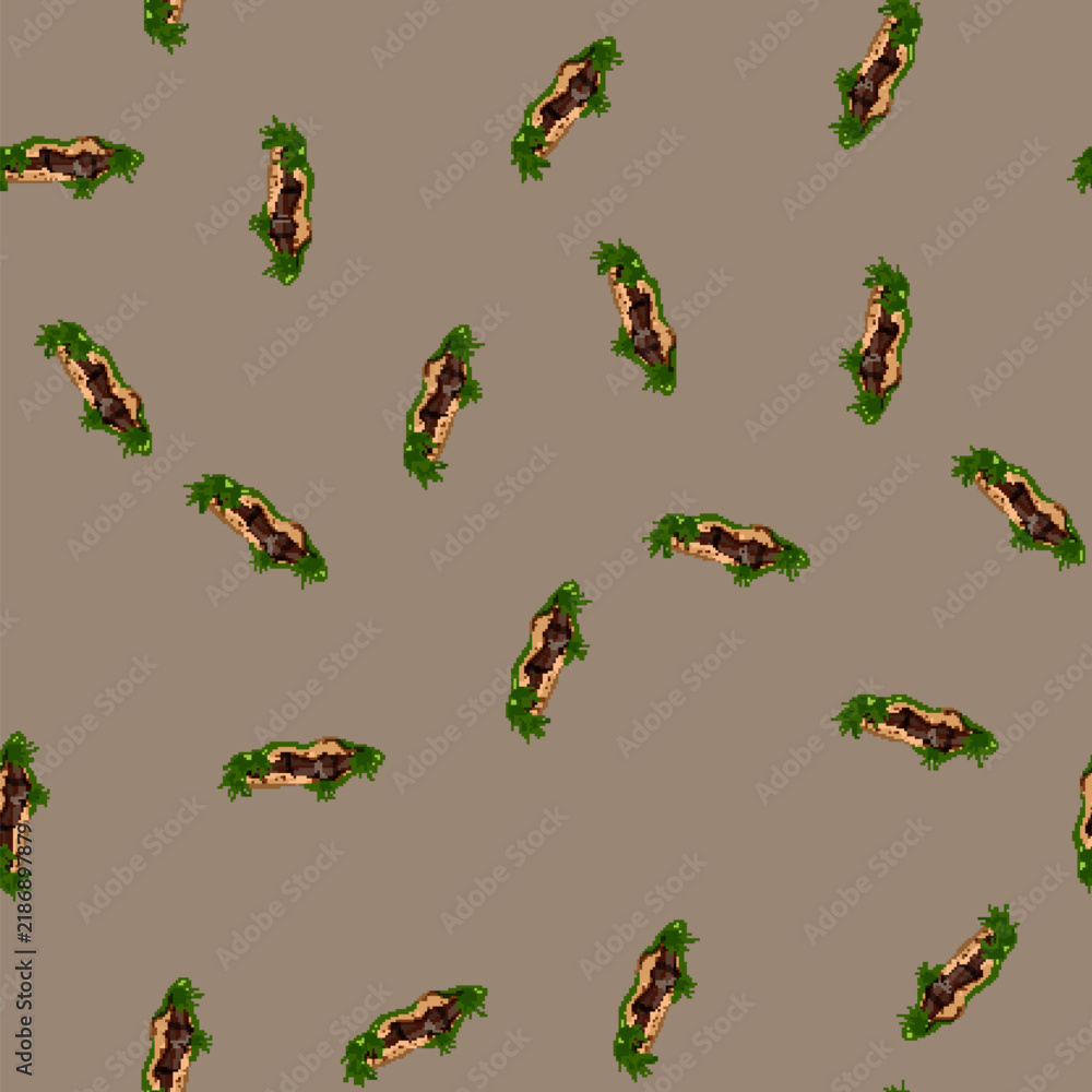 Obraz premium seamless pattern abyss pit cartoon. chasm shaft, mine hollow, depression sinkhole abyss pit sign vector