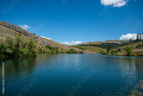 Beautiful view of Klinje Lake, Bosnia and Herzegovina.