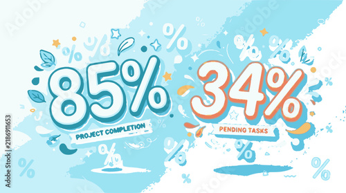Whimsical vector illustration featuring two large stylize set with simple line art design featuring line art, illustrations, graphic resources with vector and design elements