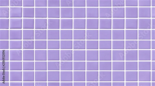 Light Purple Square Tile Pattern with White Grout