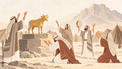 Nominandus_Exodus_The Israelites worship the golden calf