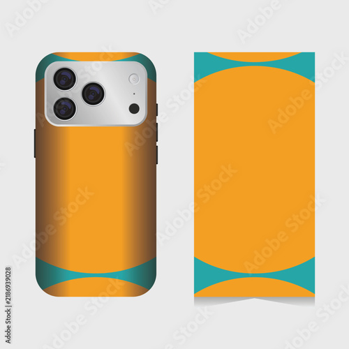 Back cover design of cellphone with elegant concept