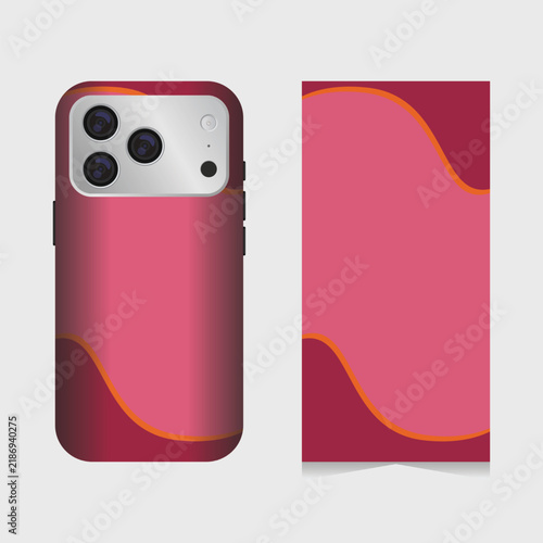 Back cover design of cellphone with elegant concept