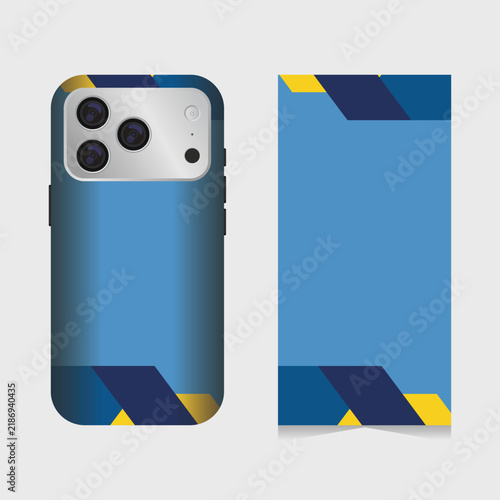 Back cover design of cellphone with elegant concept