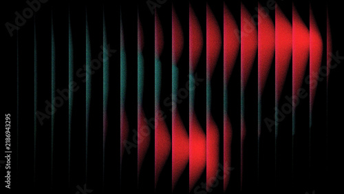 Abstract background with vertical glowing red and teal gradient lines featuring a grainy texture and dark mood for modern digital design projects and creative wallpaper aesthetics