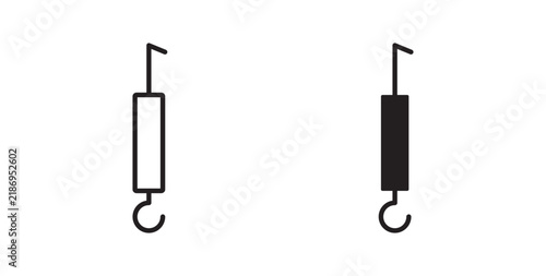 Принти на полотні Periodontal scaler icon flat outline in black