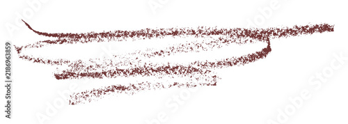 brown pencil strokes isolated on transparent background