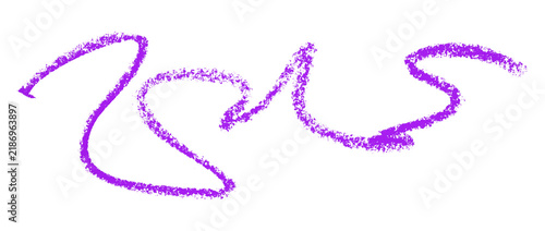 purple pencil strokes isolated on transparent background