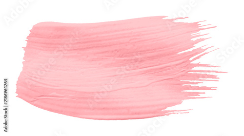 Shiny pink brush watercolor painting isolated on transparent background. watercolor png