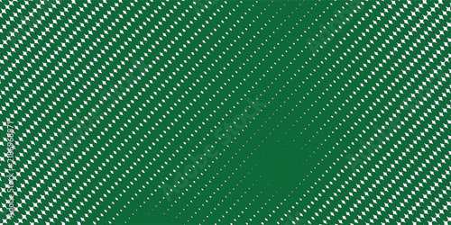 Abstract green halftone dot pattern with varying dot sizes, creating a modern geometric texture and dynamic background.