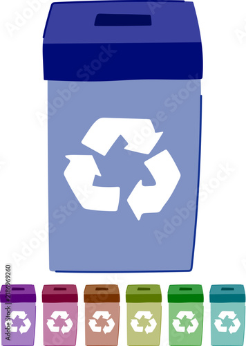 Konstfotografi collection battery recycling box cartoon