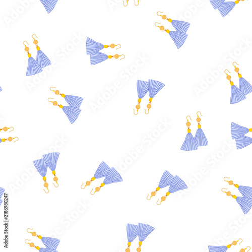Bild auf Leinwand pattern trend tassel earrings cartoon