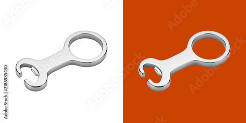 Shiny metal bottle opener tool for beverages and home kitchen bar accessory transparent png