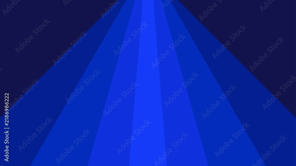 Obraz premium Abstract blue spotlight rays background with glowing stage light effect for presentation banner and digital wallpaper