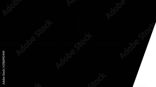 Abstract Geometric Shapes Animation: Lines, Squares, and Grids on Black