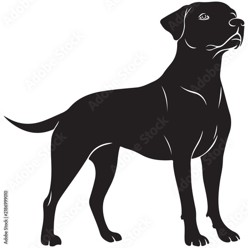Dog Silhouette Vector Illustration