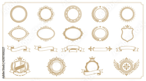 Elegant Decorative Borders and Frames Set - Isolated Elements