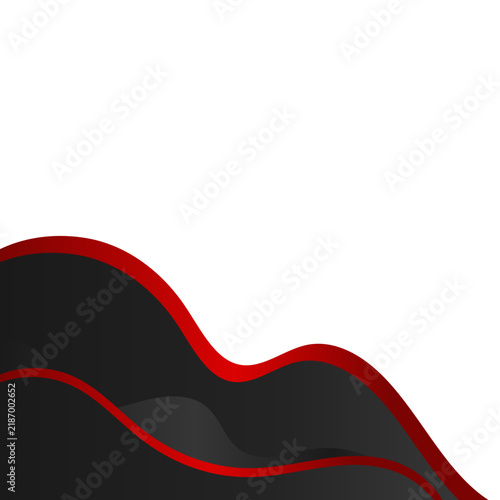 Abstract Modern Black Friday Wavy Corner