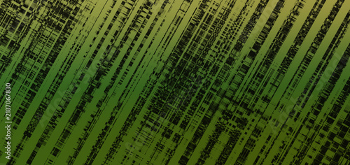 Abstract Green Tech Matrix Data Texture Background