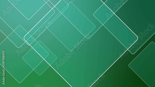 Abstract background with overlapping translucent rounded squares and thin outlines animation