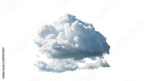 Foto Soft fluffy white cumulus cloud floating gently isolated on transparent backgrou
