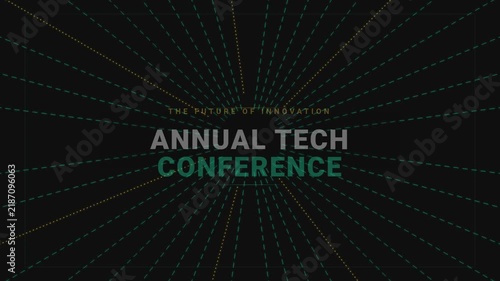 Abstract Annual Tech Conference Motion Graphic Background