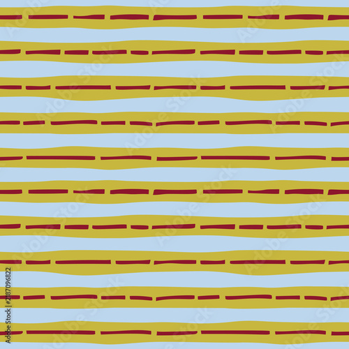 Stripe Seamless Pattern Hand Drawn