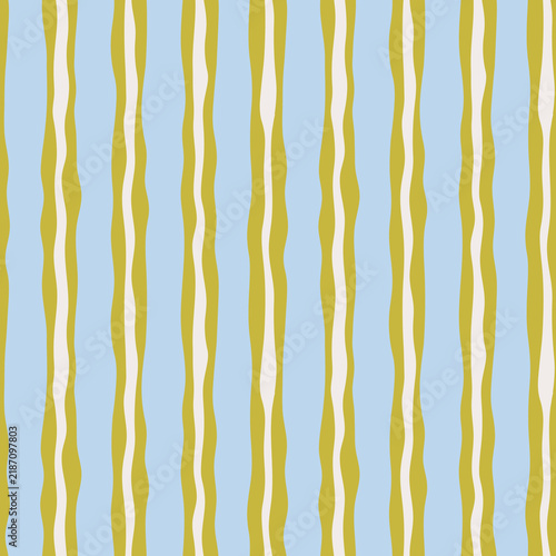 Stripe Seamless Pattern Hand Drawn