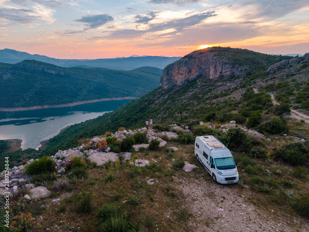 Obraz premium Exploring the serene landscapes of Grancarevo, Montenegro with stunning mountain views
