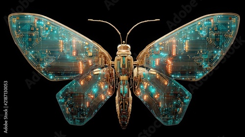 cybernetic_butterfly, digital_butterfly, glowing_butterfly,