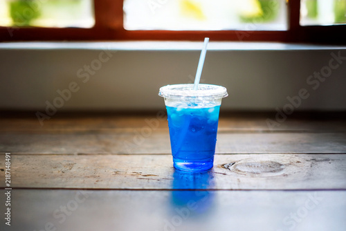 Fototapeta 青い飲み物