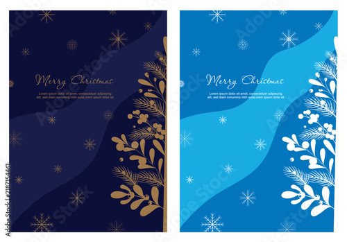 A set of minimalist Christmas posters