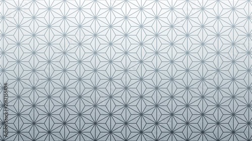 Seamless Silver Asanoha Pattern Background, Animated Loop