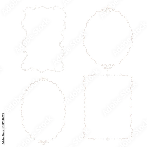 Minimalist  bundle classic ornamental frames