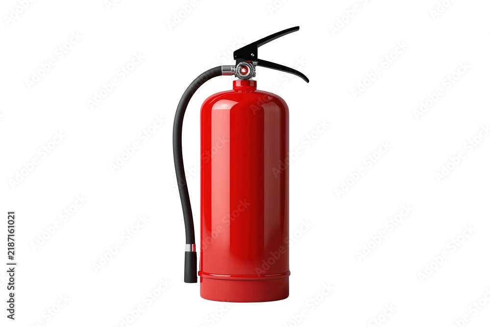 Obraz premium Red fire extinguisher