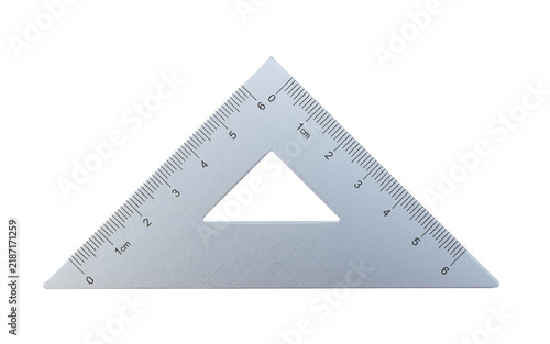 Obraz na płótnie Set square measuring tool for geometry and mathematics
