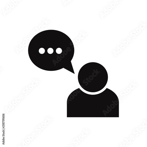 Person Communication Speech Bubble Icon