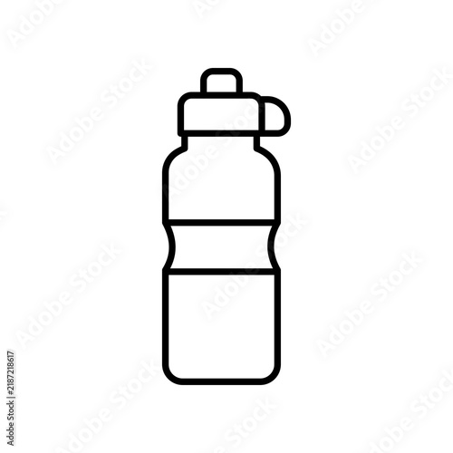 Sports Water Bottle Hydration Fitness Icon