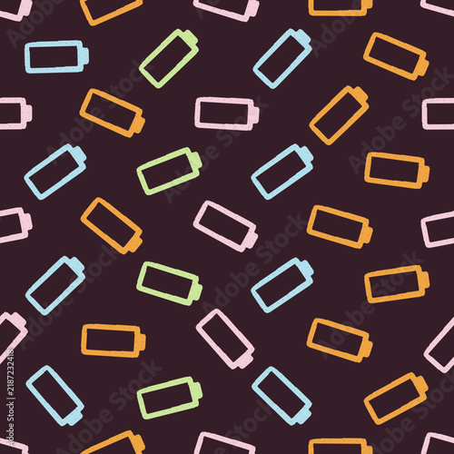 Battery Seamless Pattern