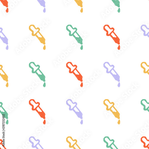 Dropper Drop Seamless Pattern