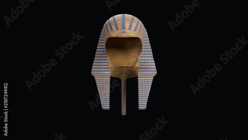Canvastavla Ancient Egyptian pharaoh nemes headdress front view