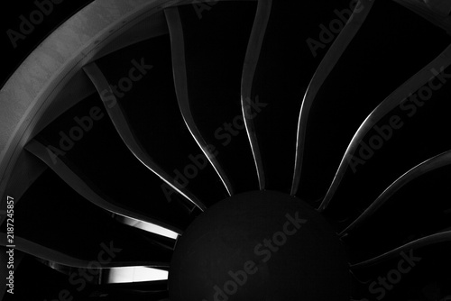 Quadro su tela Modern turbofan engine