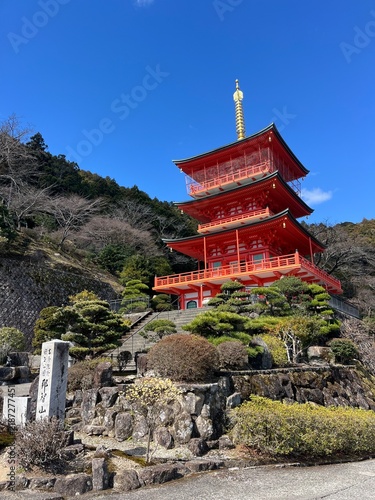 Seiganto-ji Temple in Nachi-Katsuura, Wakayama, Japan (Kumano Kodo Pilgrimage Route)