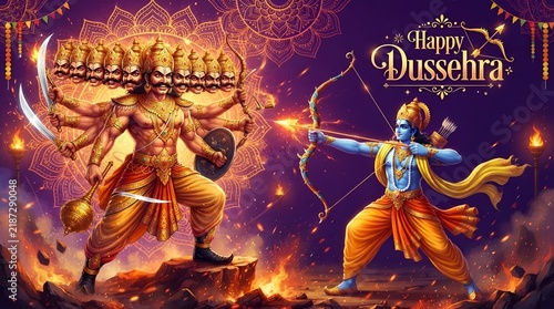 happy dussehra day celebration