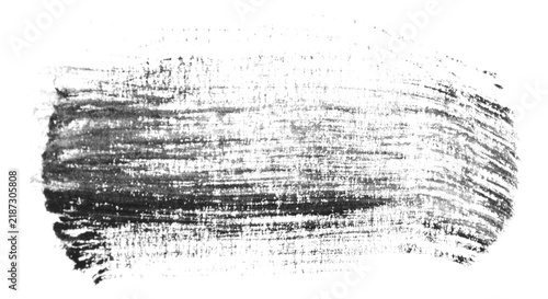 Broken dry brush brush mark with alpha transparency for rustic overlay and weathered poster