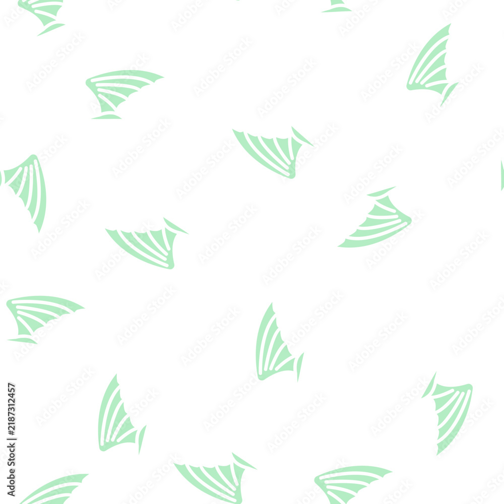 Obraz premium vampire wing glyph vector seamless pattern. vampire wing thin illustration